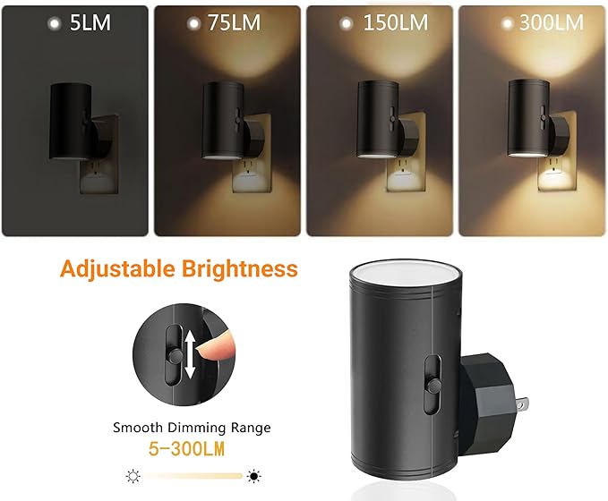 TSEXES LED Night Lights Plug into Wall, Dusk to Dawn Sensor Night Light - Image 3