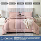 Sasttie Twin XL Comforter Set, 5 Pieces Twin XL Bed in a Bag, Complete Bedding - Image 7