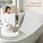 Luxury Bathtub Pillow, Gift for Mother's Day, Neck & Back Support, Quick-Drying - Image 3