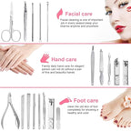 Yougai Manicure Set Professional Nail Clippers Set, Pedicure Set Nail Grooming - Image 2