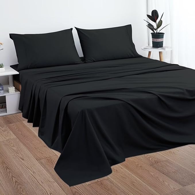 2-Pack Cotton Cal King Flat Sheet Only, 600 Thread Count 100% Egyptian Cotton - Image 5