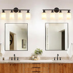 DLLT 4-Light Bathroom Light Fixtures: Black Modern Vanity Lights - Image 5