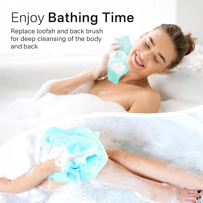 Yiclick Exfoliating Washcloth Towel- Exfoliating Body Scrubber Exfoliator - Image 4