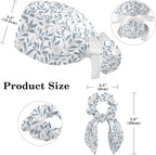 Scrub Cap with Hair Scrunchy, Ponytail Holder Surgical Cap - Image 2