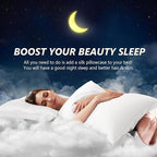 Silk Pillow Cases 2 Pack Queen Size Mulberry Silk Pillowcase Set of 2 - Image 3