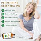 EUQEE Peppermint Essential Oil 118 ml Pure Peppermint Oil - Image 3