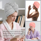 Microfiber Hair Drying Towel Wrap - Image 4