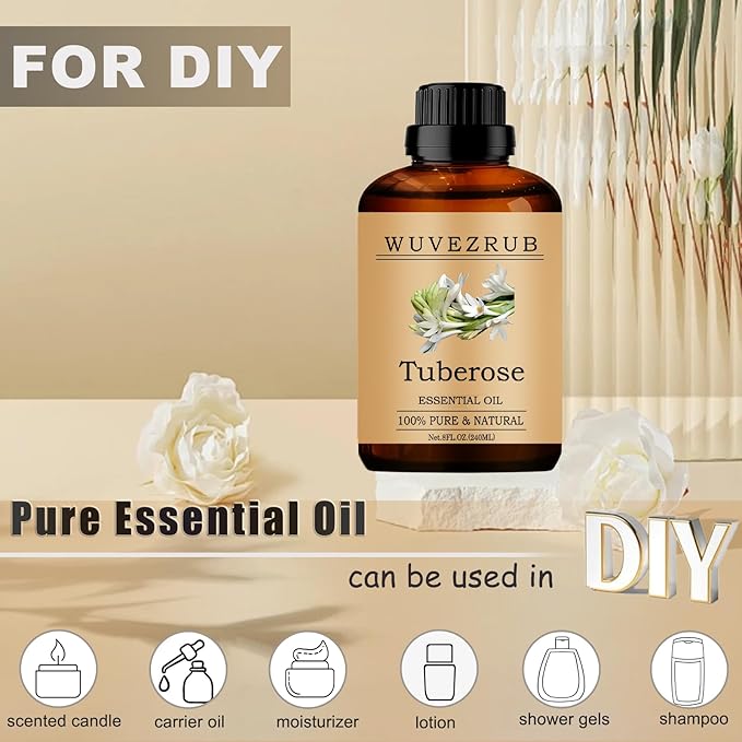 Tuberose Essential Oils, 240ML Pure and Natural Essential Oil - Image 3