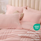 Twin XL Comforter Set Pink - Image 5