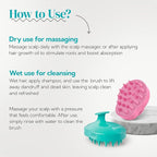 HEETA Hair Scalp Massager Shampoo Brush 2 Pack, Soft Silicone Bristles to - Image 5