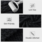 REDKISS Black Microfiber Towels Set of 6-35x70 Inches Oversized Bath Sheets - Image 5
