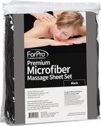 ForPro Professional Collection Premium Microfiber 3-Piece Massage Sheet Set - Image 3