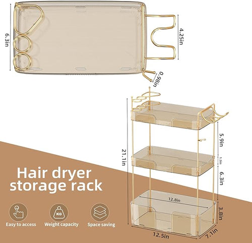 Akinbas 3 Tier Bathroom Organizer Countertop Makeup Perfume Tray Skincare - Image 2