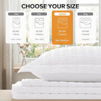 Cozyide White Duvet Cover Queen Size, Soft 3-Piece Seersucker Queen Duvet Cover - Image 3
