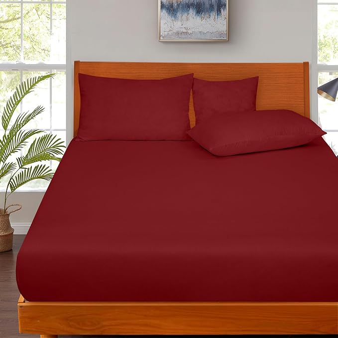 ROYALE LINENS 300 Thread Count 100% Long Staple Combed Cotton Fitted Sheet Twin - Image 5