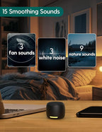 Babelio White Noise Sound Machine, Night Light, Mini and Portable, 15 - Image 3