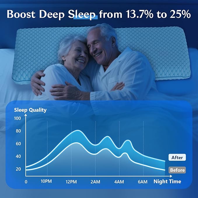 Flat Pillow for Stomach and Back Sleepers, Ultra Thin Pillow for Sleeping - Image 5