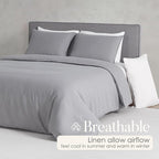 DAPU 100% Linen Duvet Cover Set - Image 3