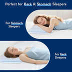 Stomach Sleeping Pillow for Stomach Sleeper, Flat Pillows for Sleeping Thin - Image 7