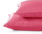 Peach Red Satin Pillowcases - Image 5