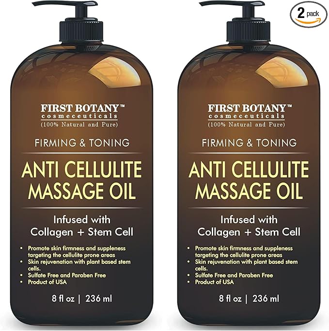 First Botany, Anti-Cellulite Massage Oil Infused by FirstBotanyCosmeceuticals