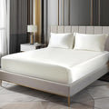 BEDELITE Satin Fitted Sheet and Pillowcases Set, Soft Similar to Silk Bottom by BEDELITE