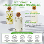 HIQILI 16 Fl Oz Citronella Oil for Homemade Sprays, Add to Diffuser, 100% Pure - Image 2