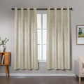 Amazon Basics Jacquard 2-Piece 100% Blackout Curtains, Living Room and Bedroom by AmazonBasics