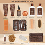 21 Pcs Sandalwood Bath & Body Care Gift Basket Set - Image 2