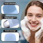 Facial Cleansing Brush, 3-in-1 Electric Silicone Face Scrubber, Vibrating - Image 3