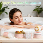 Spa Gifts for Women Bath Gift Set, Rose Relaxing Spa Gift Baskets Home Bath Set - Image 7