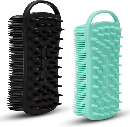 2 PC Silicone Body Scrubber, 2 in 1 Exfoliating Shower Bath Scrubber, Soft by MtBoi