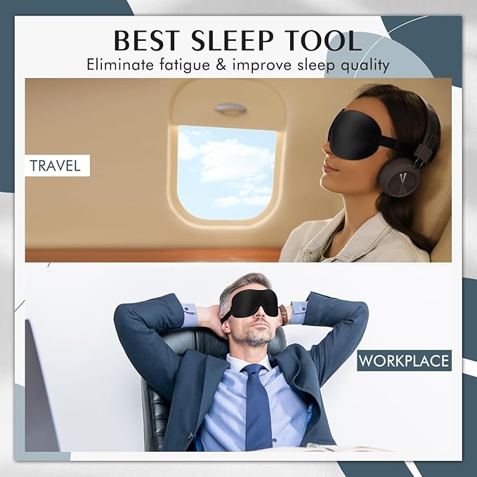 Bonuci 12 Pack Sleep Mask Blackout 3D Eye Mask - Image 7