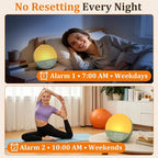 Gentle Wake-Up Sunrise Alarm Clock: 10-60 Min Gradual Light, 20-Level - Image 6