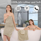 Ycosy 4 Pack Extra Large Microfiber Bath Towels Set, 35x70 inches, Less Lint - Image 4