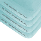 Biloban Pack and Play Sheets Fitted, 2 Pack Pack and Play Sheet Fits - Image 3