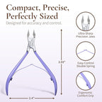 Professional Cuticle Cutter & Pusher Trimmer Manicure Tools - Image 3