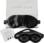 SUNDAYSILKS™ 3D Contoured Silk Sleep Mask | Padded Silk Eye Mask by ColoradoHomeCo