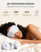 SilkSilky 100% 22 Momme Mulberry Silk Sleep Mask – Upgraded 3D Contoured Eye - Image 5
