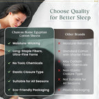 100% Cotton Sheets King Size Sheets Set - Image 8