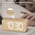 uscce Wooden Digital Alarm Clocks - Image 8