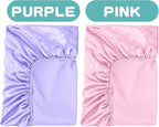 GUNTAIL 2 Pack Satin Soft Crib Sheet - Image 4