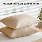 Gogreen Bamboo Rayon Waterproof Pillow Protector, Breathable Pillow Cover - Image 2