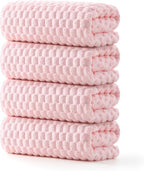 REDKISS 4 Pack Pink Microfiber Bath Towels by REDKISSOnline