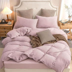 PURE ERA Jersey Knit Duvet Cover Set 100% T-Shirt Cotton Super Soft Comfy 3pc - Image 4