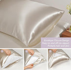 Vegan Silk Sleep Set, Vegan Silk Pillowcase - Image 3