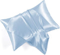 Light Blue Satin Pillowcases by HommxJF