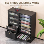 OmySalon Nail Salon Organizer Cabinet, Wooden Display - Image 4