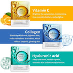 12 Pack Sheet Face Masks Skincare, Mothers Day Gifts, Collagen Face Mask - Image 3