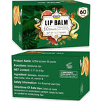 AZEN 60 Pack Lip Balm, Natural Lip Balm Bulk, Lip Care Product, Moisturizing - Image 9